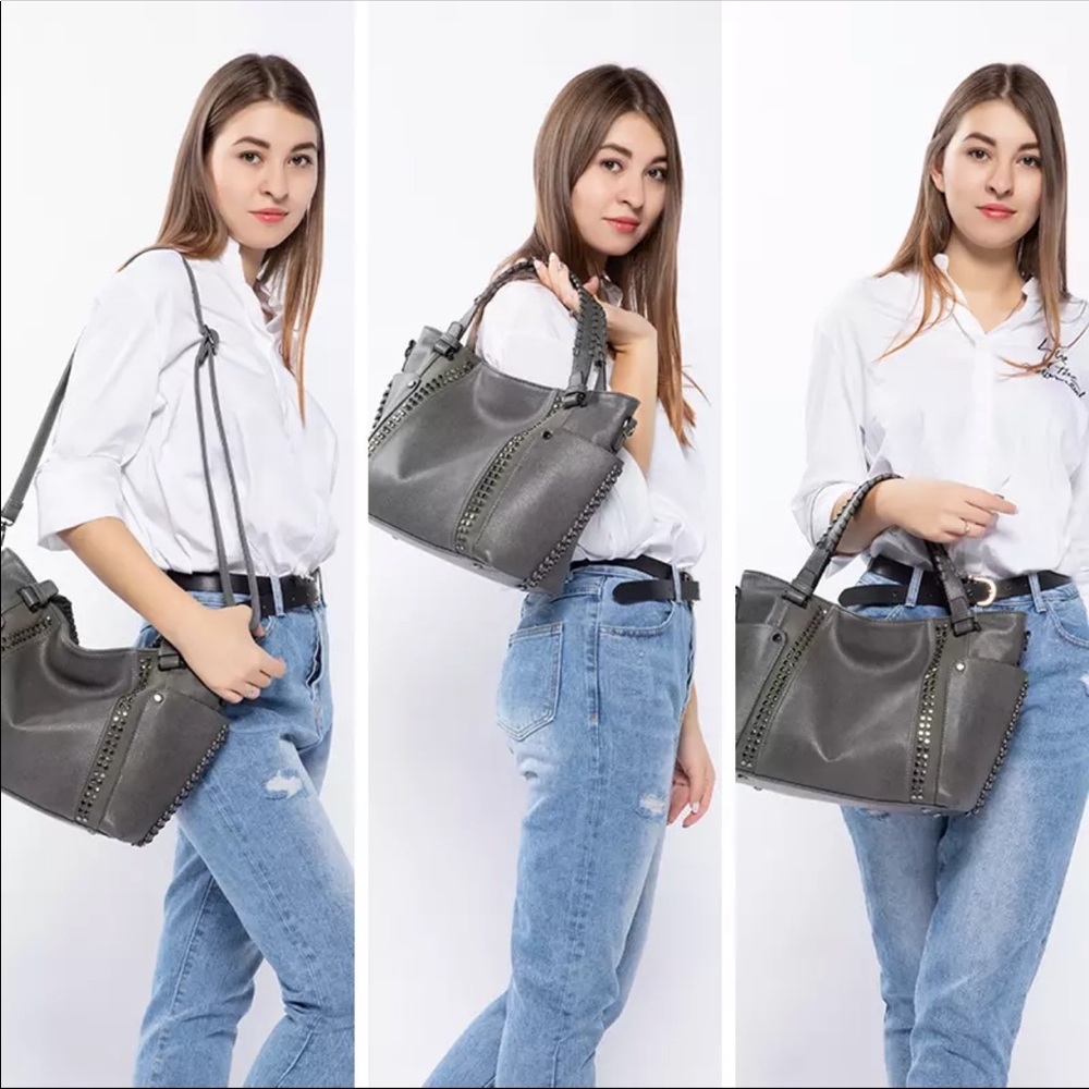 BUY ONE GET ONE FREE KIRSTEN Hobo Crossbody, GREY